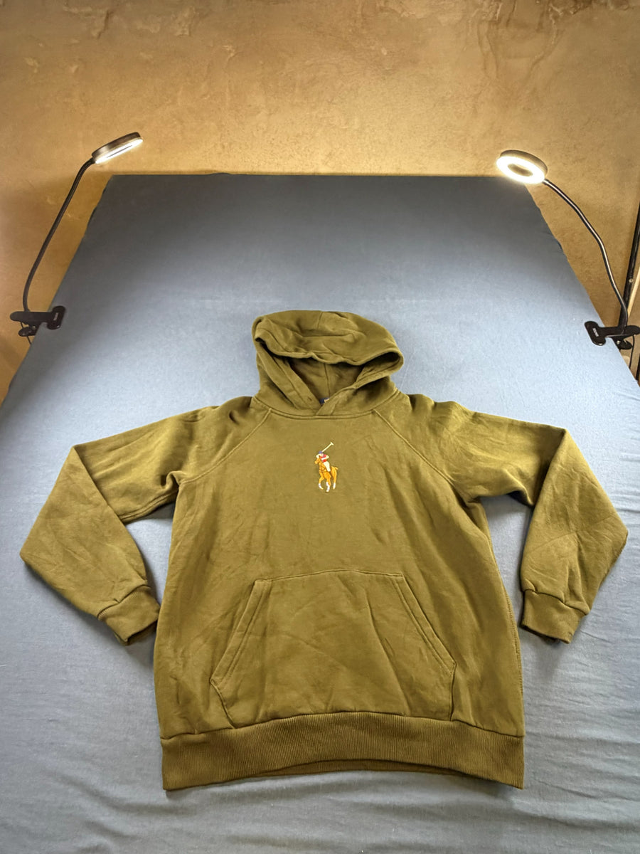 Polo Ralph Lauren trui groen heren maat M katoen sweater sweatshirt pullover hoodie vintage