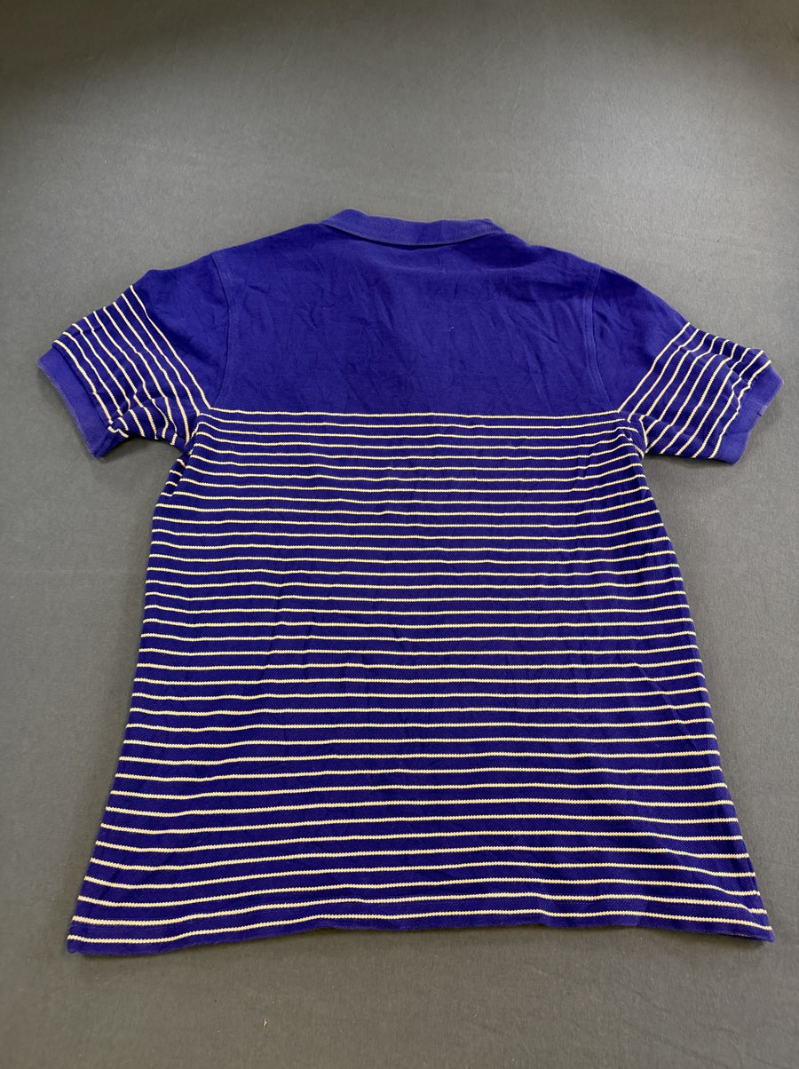 Blauw gestreept Fred Perry polo maat M (poloshirt)