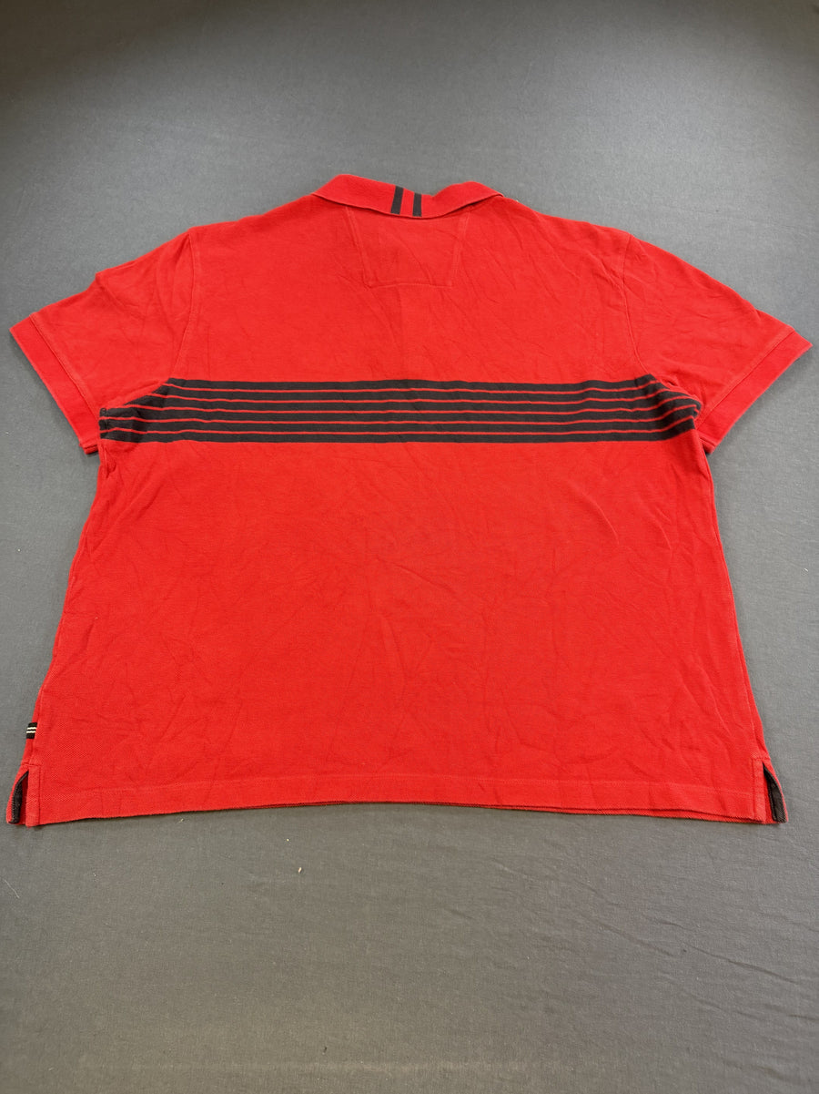 Rood Nautica piqué poloshirt (sportpolo / golfshirt) maat XL