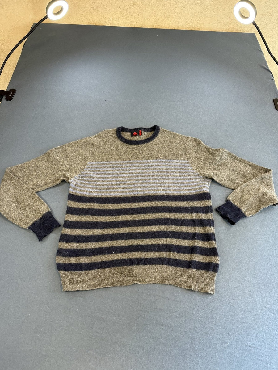 Grijze streeptrui Robe di Kappa (pullover / sweater), maat L