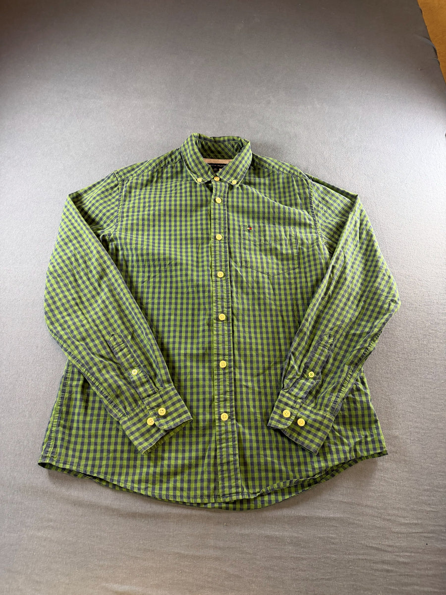 Tommy Hilfiger Blouse groen geruit