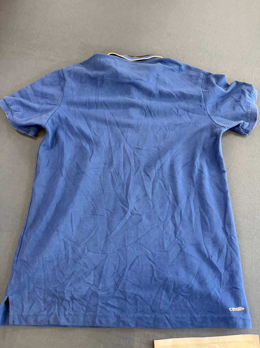 Blauwe adidas polo (sportshirt), maat M