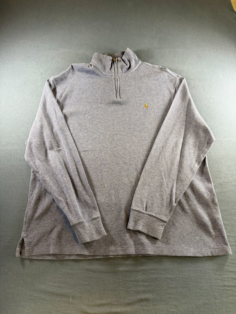 Polo Ralph Lauren trui blauw heren maat XL katoen sweater pullover gebreid
