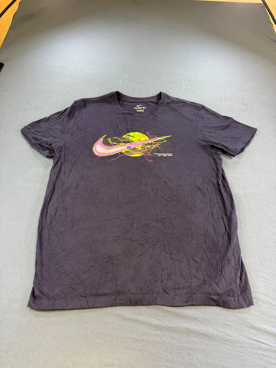 Nike T-shirt blauw print