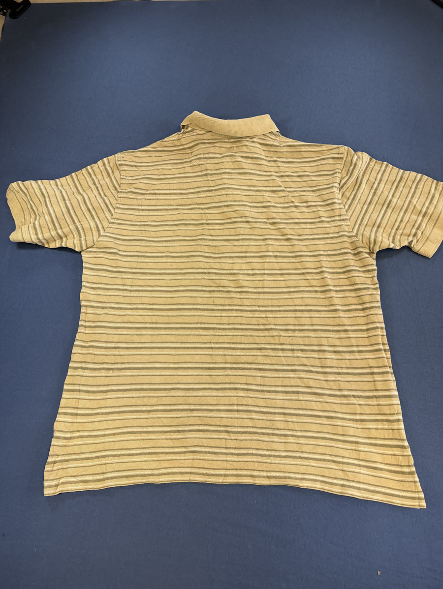 Beige Timberland polo met streepdessin (poloshirt), maat L