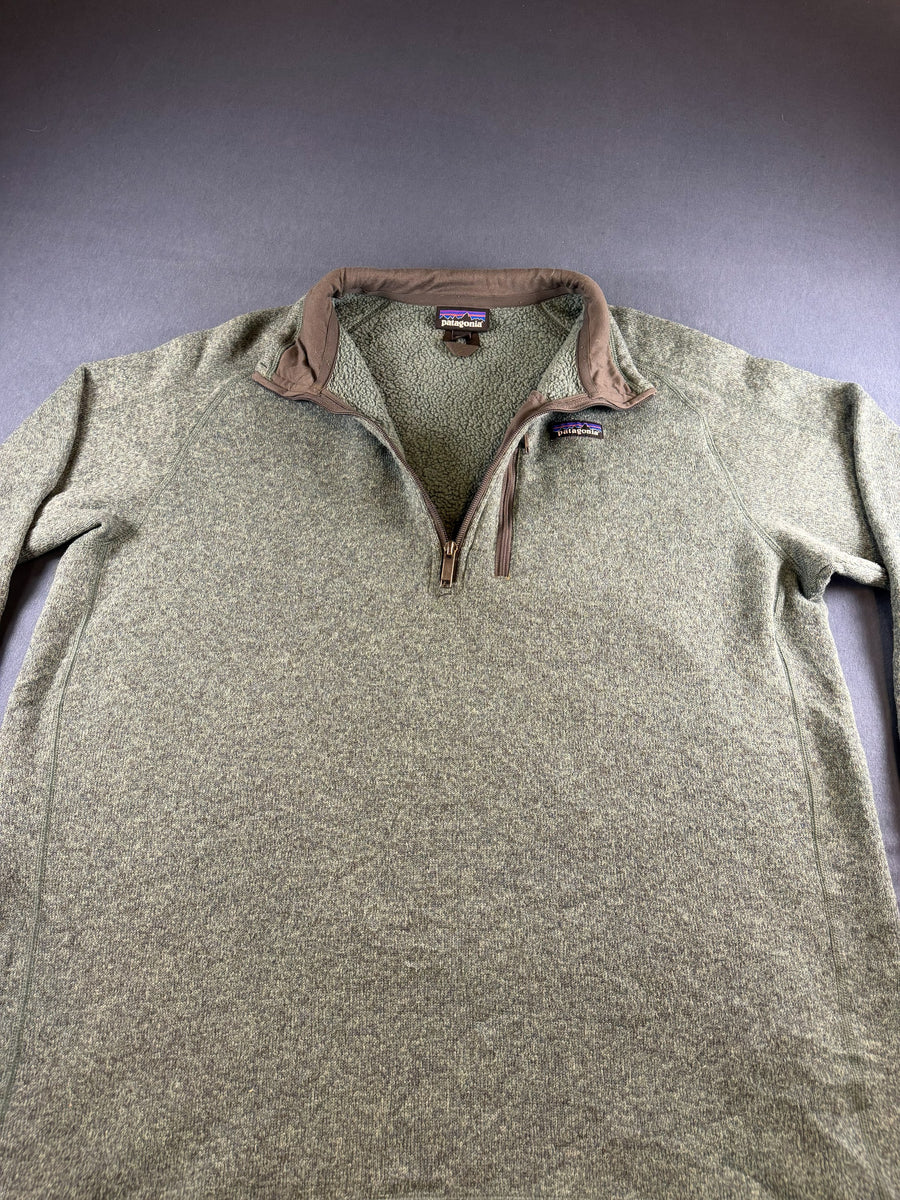 Patagonia Better Sweater trui groen/ lichtblauw gemêleerd heren maat XL pullover gebreid