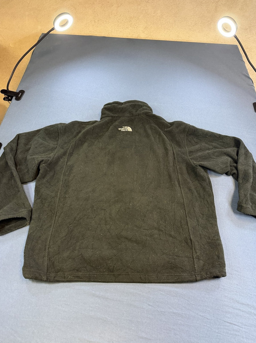 Zwart fleecevest (fleecetrui) van The North Face met doorlopende rits