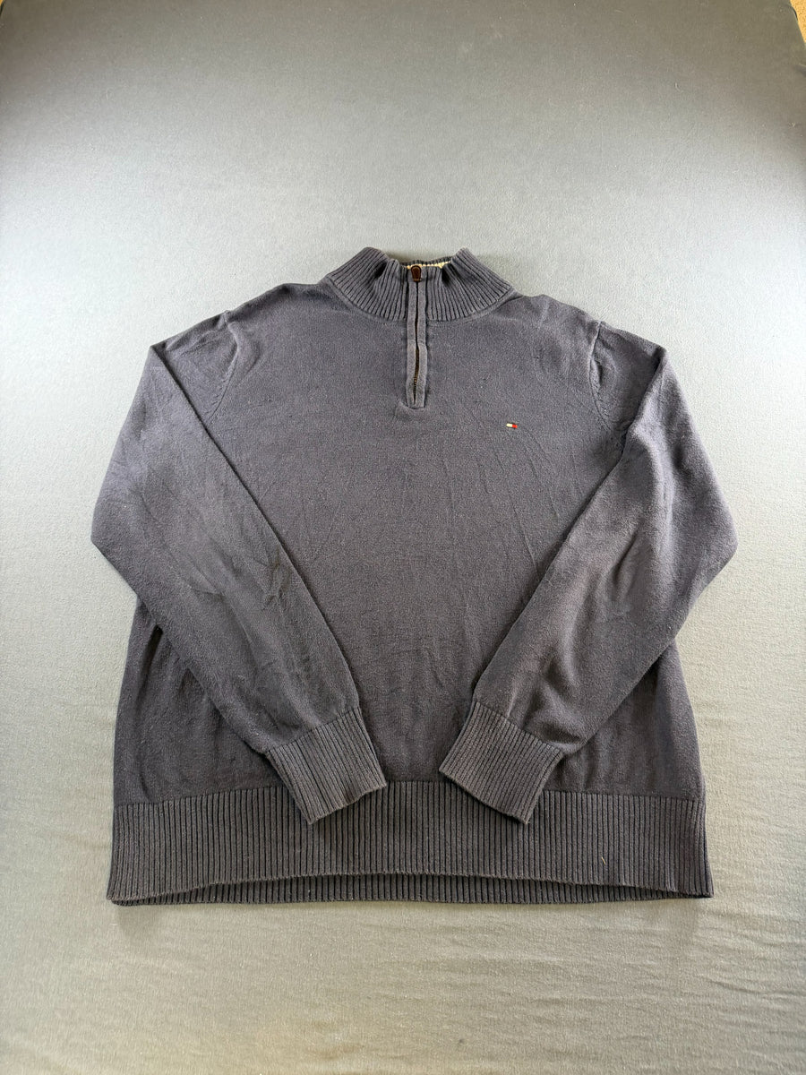 Tommy Hilfiger trui blauw heren maat L sweater pullover gebreid