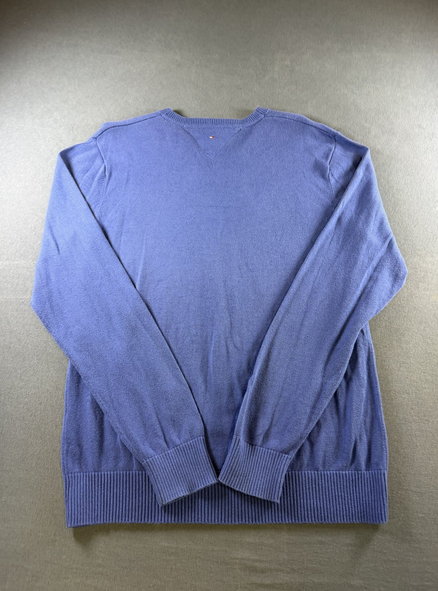 Tommy Hilfiger trui maat 14 in blauw (v-halstrui / pullover)
