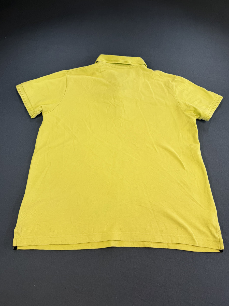 Geel Ellesse Italia polo heren (poloshirt piqué) maat L