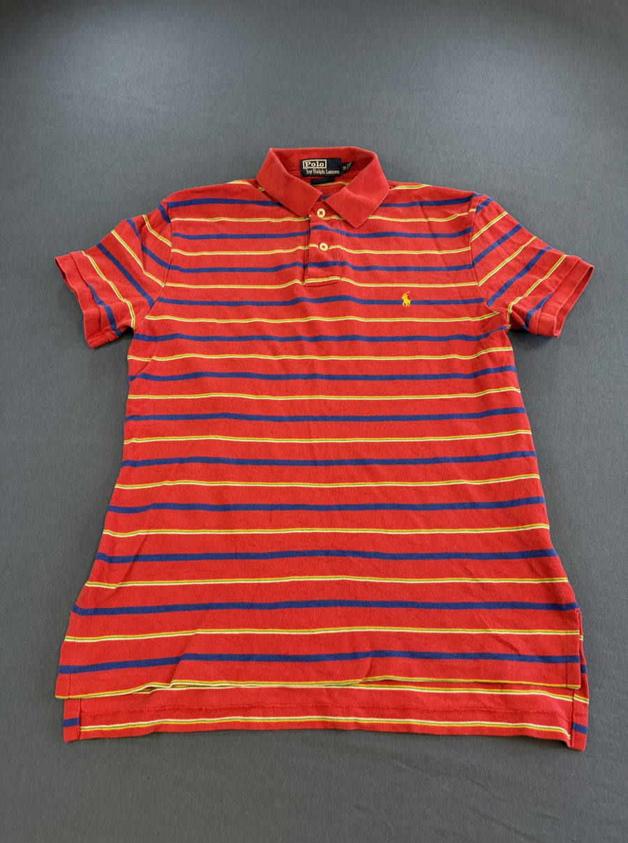 Rode streeppolo van Ralph Lauren (poloshirt / tennisshirt), maat M