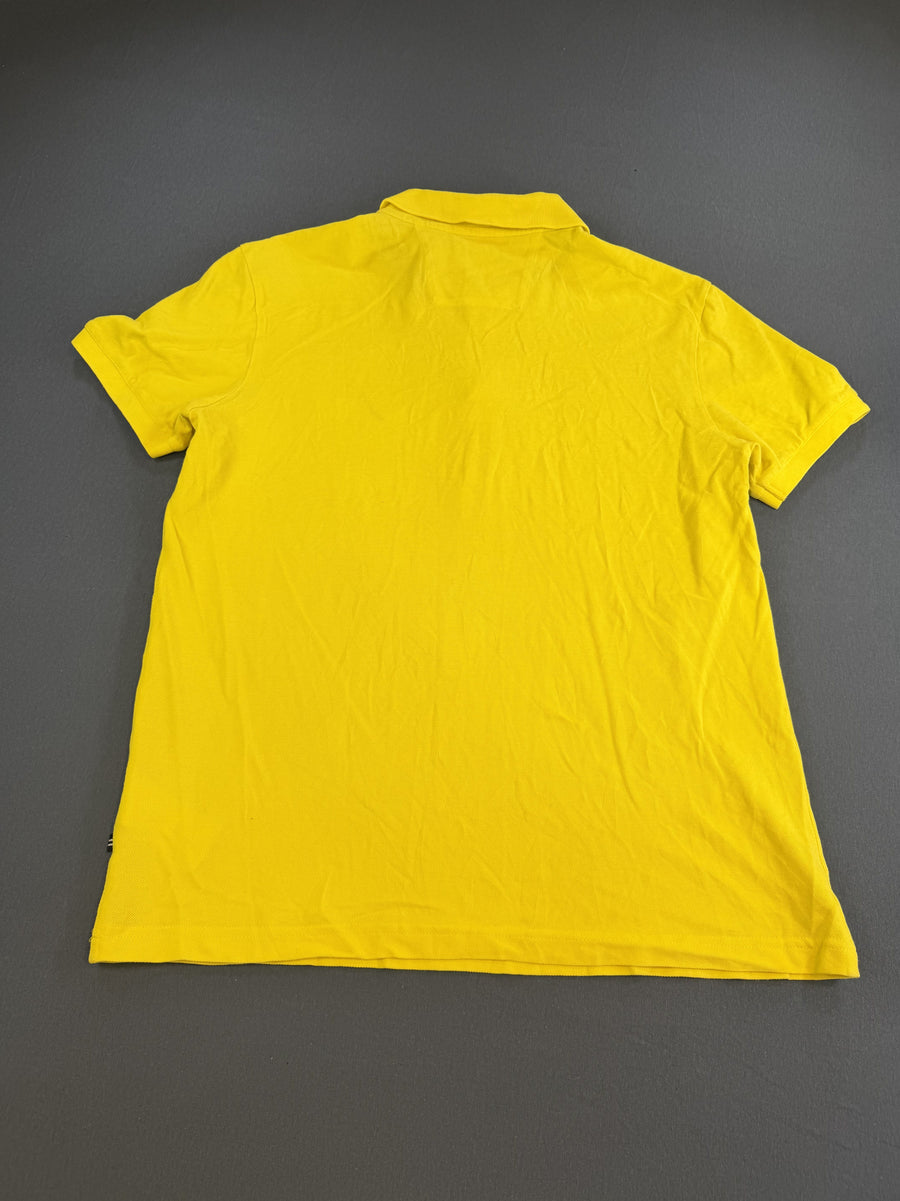 Zonnegeel Nautica polo heren (poloshirt) maat M piqué slim fit