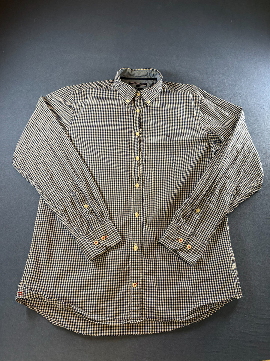 Tommy Hilfiger Blouse blauw geruit