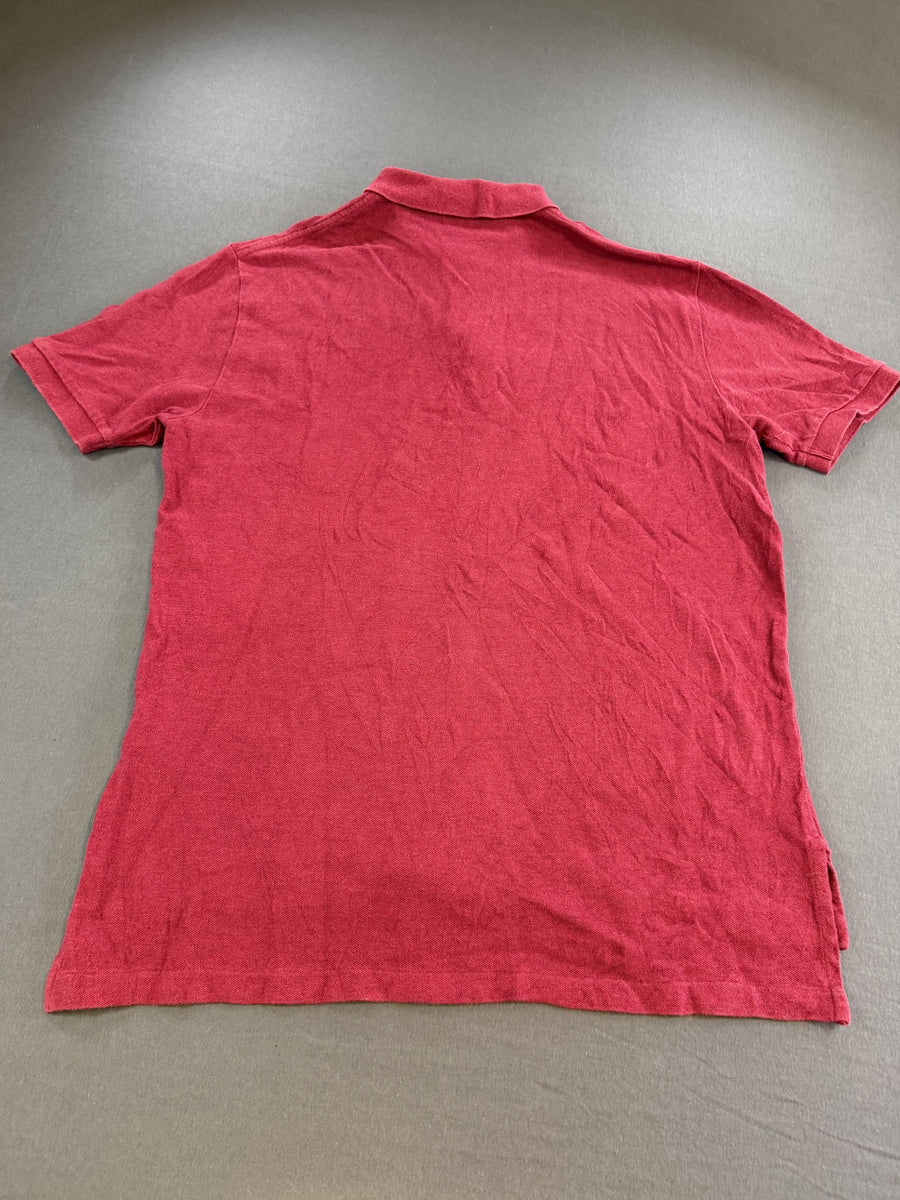 Kersenrood Polo Ralph Lauren piqué poloshirt (polo), maat L