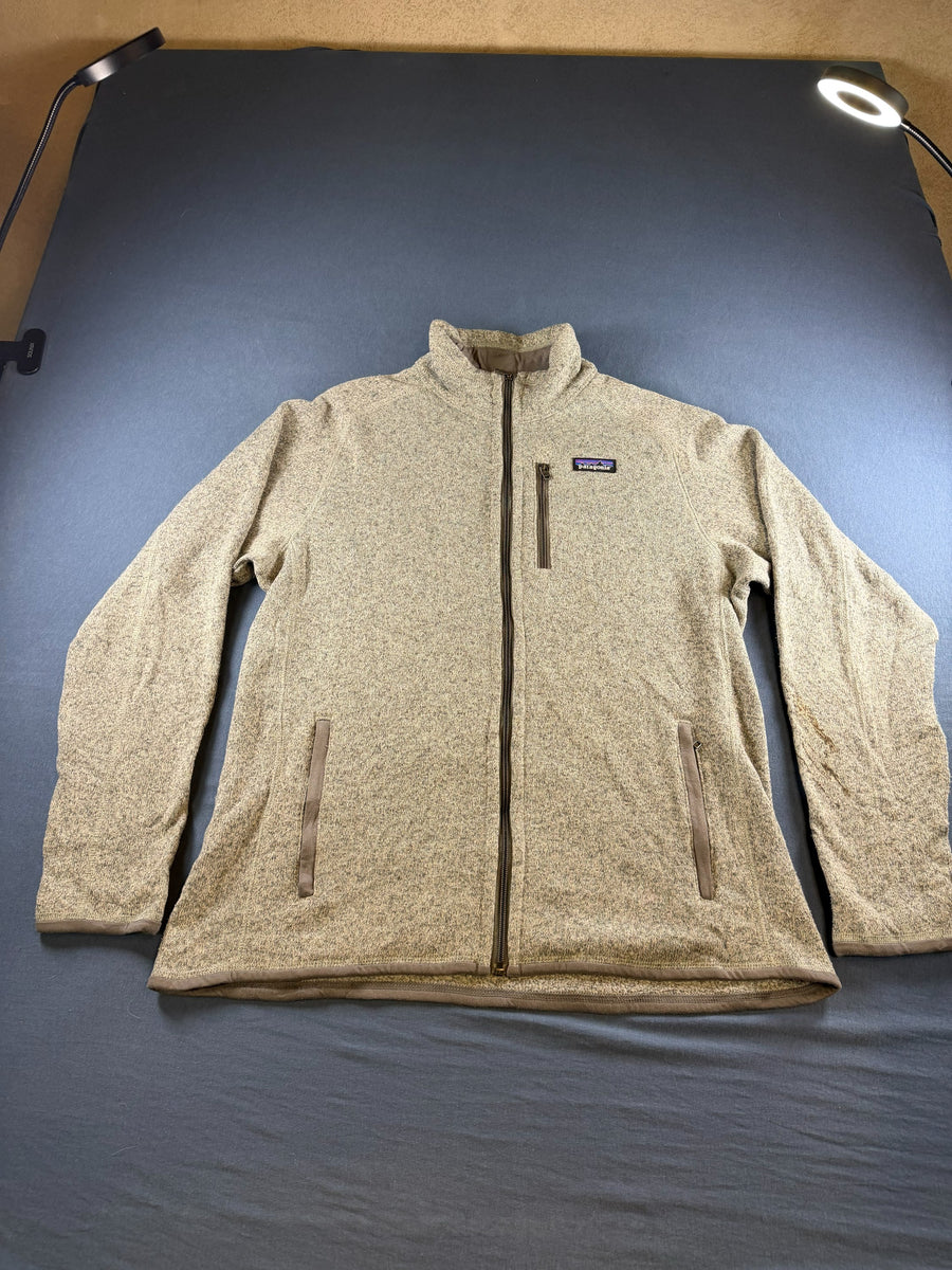 Patagonia fleece vest grijs gemêleerd heren maat L fleecevest fleecejack vintage