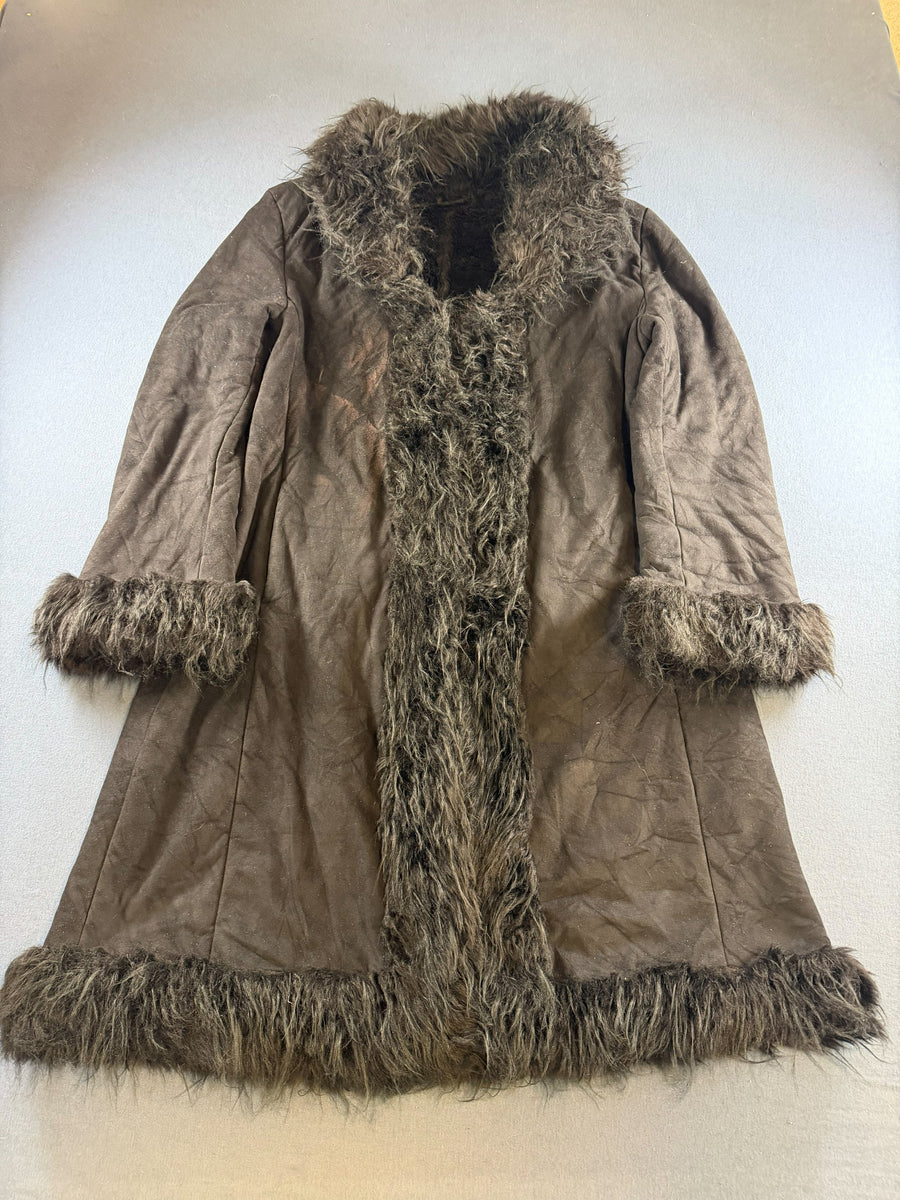 Vintage Dressing Afghaanse jas zwart dames maat M