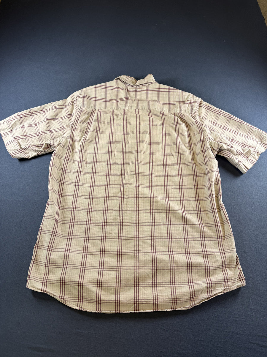 Beige Timberland ruitblouse, maat M (houthakkershemd / flanelshirt) katoen