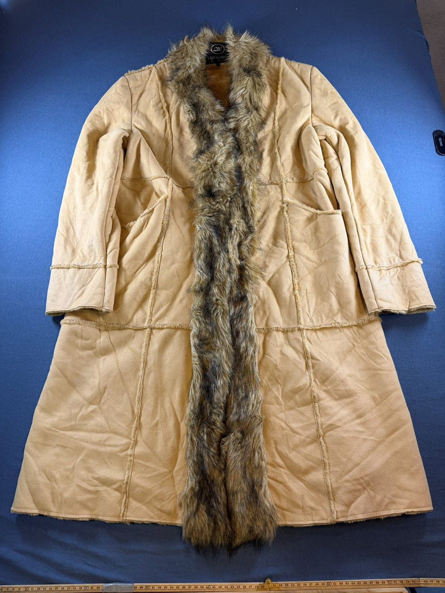 Vintage Dressing Afghaanse jas beige dames maat L