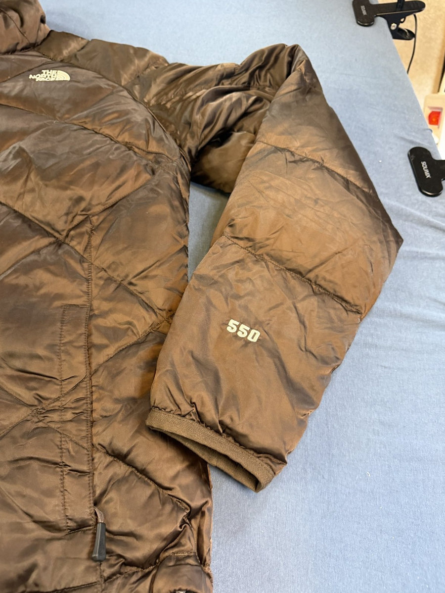 Bruine damesjas van The North Face (donsjas / puffer jas), maat XL