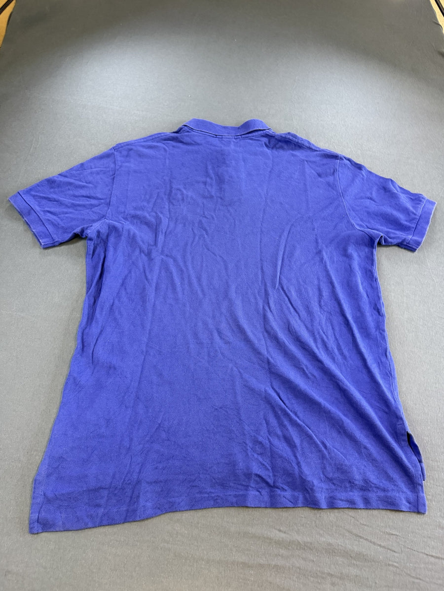 Blauwe Polo Ralph Lauren poloshirt (polo) maat L, goudkleurig ruiterlogo