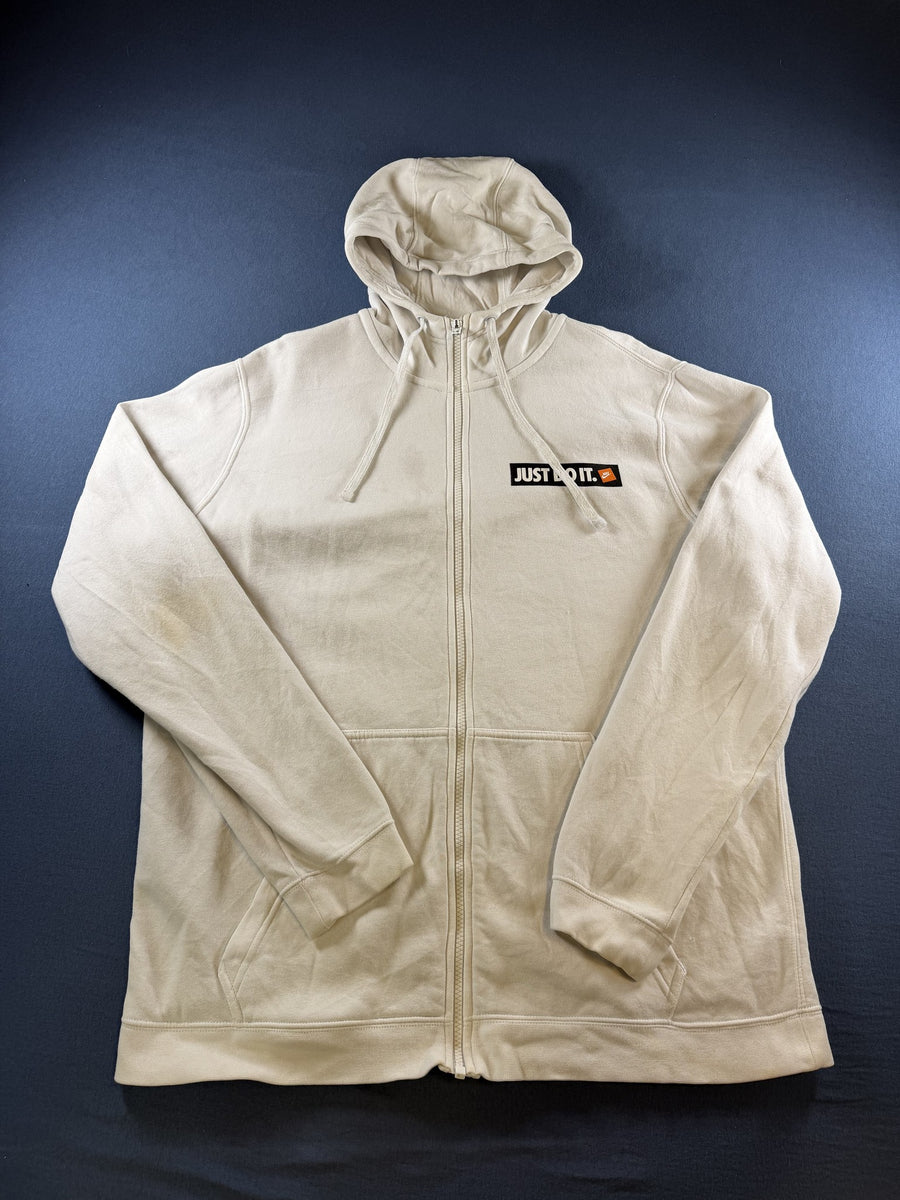 Nike hoodie wit maat L Just Do It