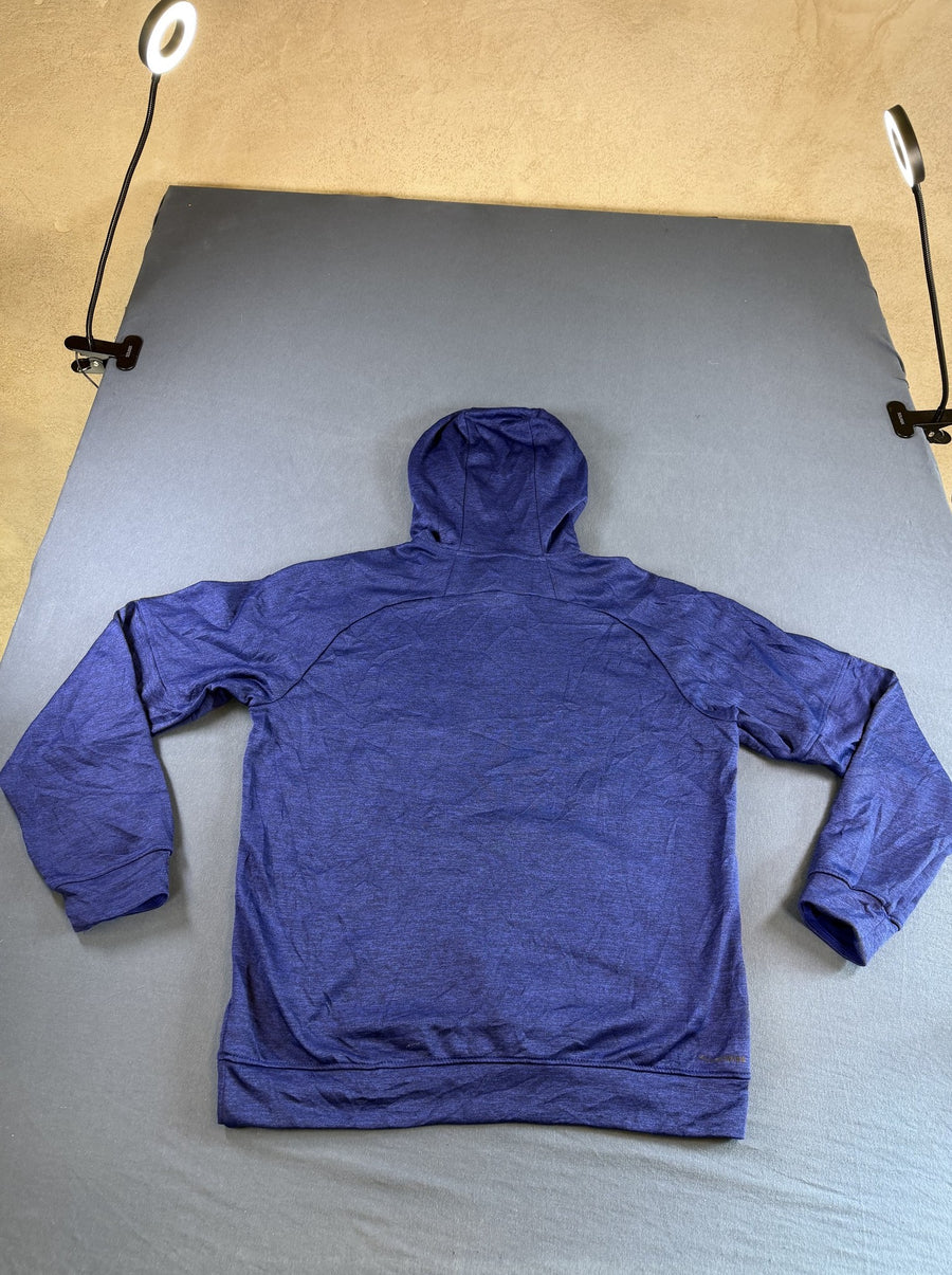 Blauwe adidas trui (sweatshirt/pullover) met logo - maat L