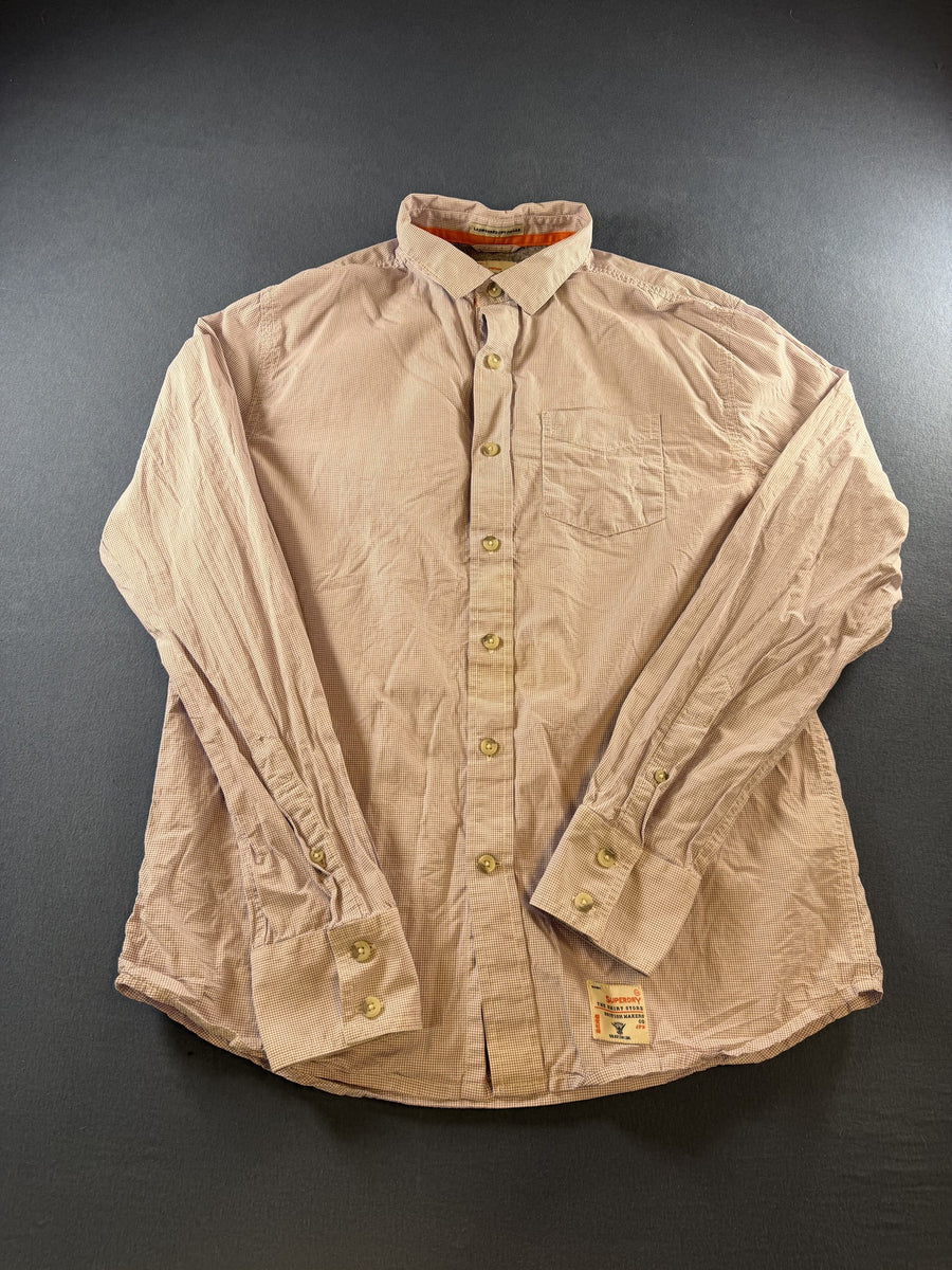 Superdry Blouse wit geruit