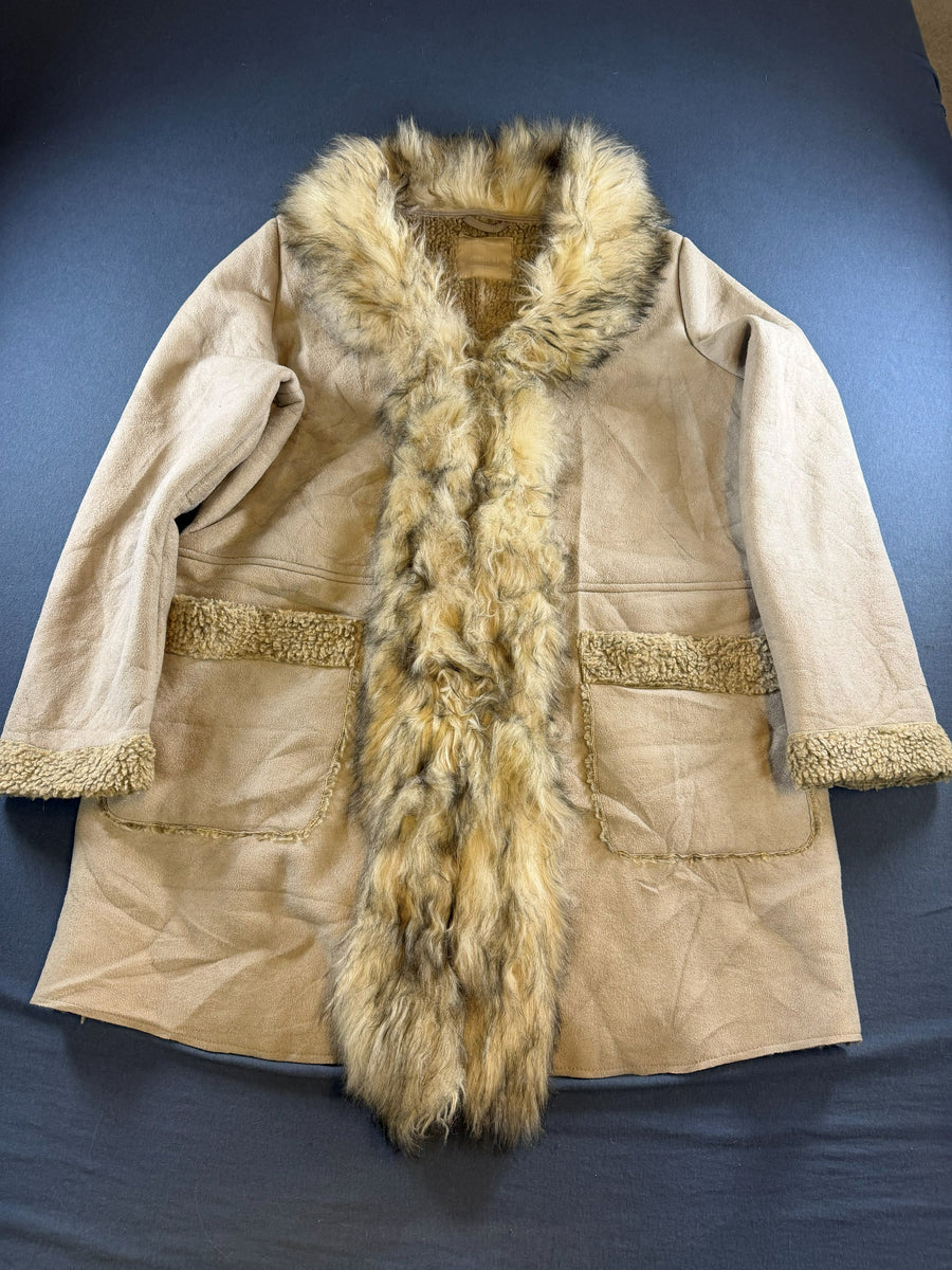 Yessica Afghaanse jas beige dames maat XL