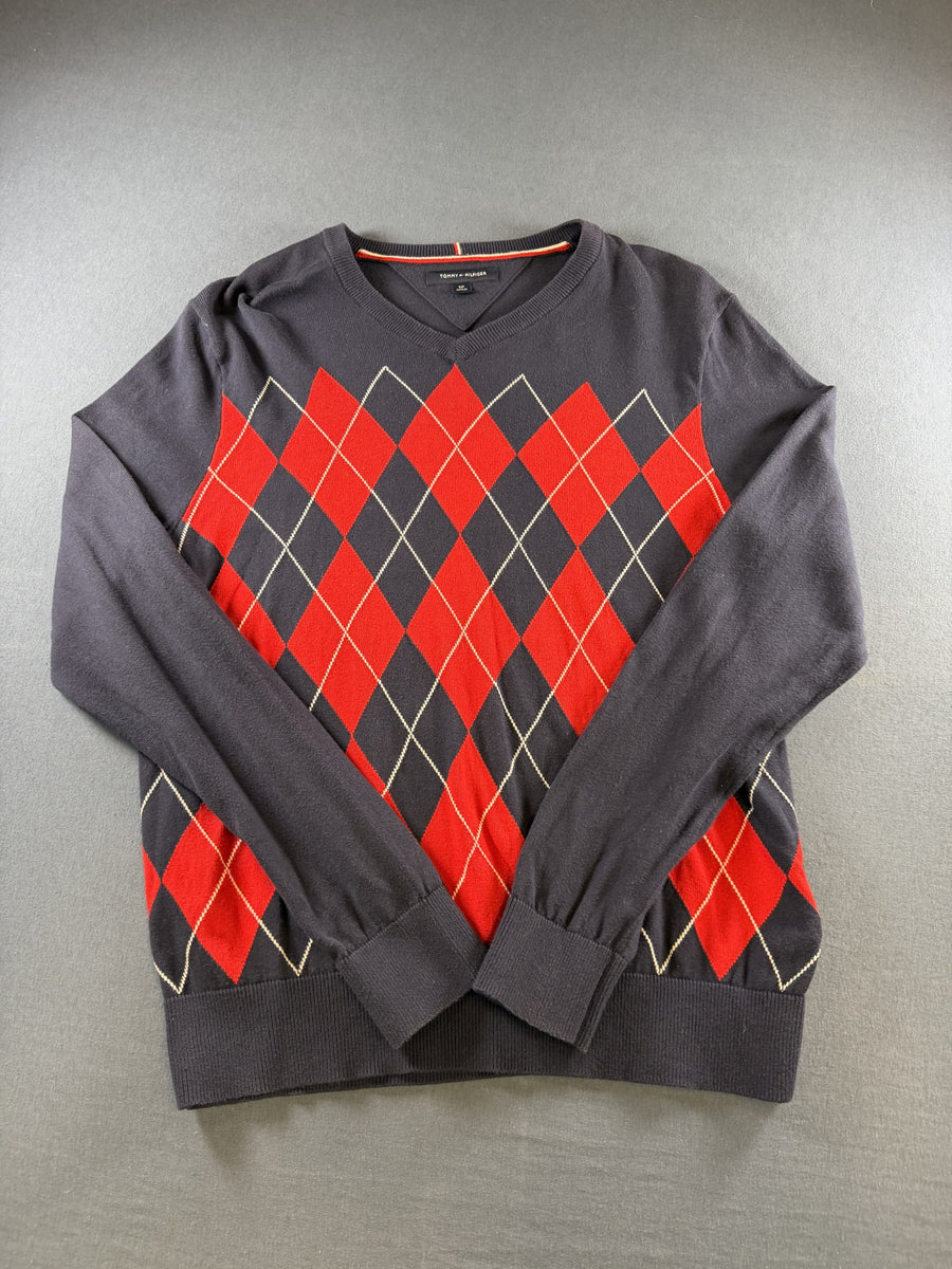 Tommy Hilfiger Trui blauw geruit