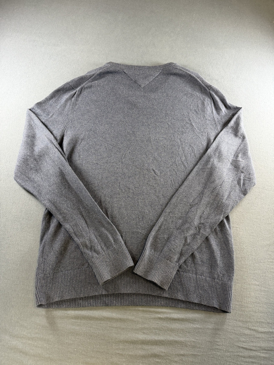 Blauwe trui van Tommy Hilfiger (gebreide pullover / sweater), maat L