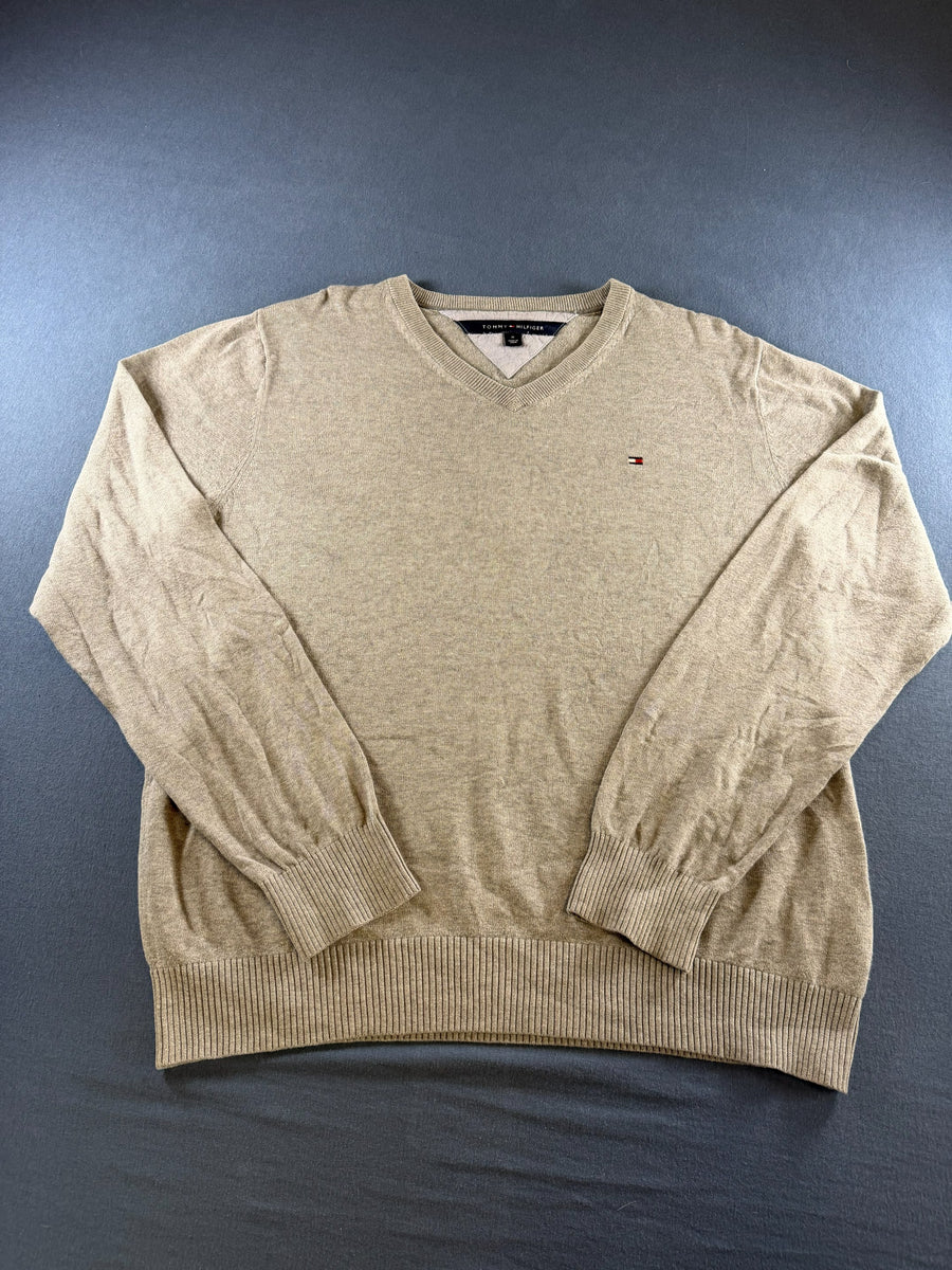 Tommy Hilfiger trui grijs heren maat M sweater pullover gebreid