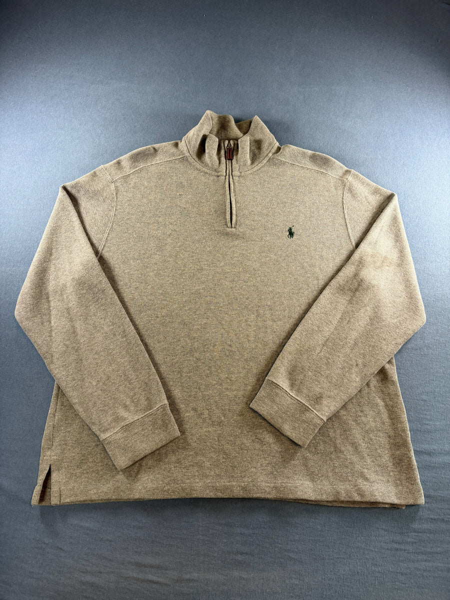 Polo Ralph Lauren trui grijs heren maat L katoen sweater sweatshirt pullover hoodie