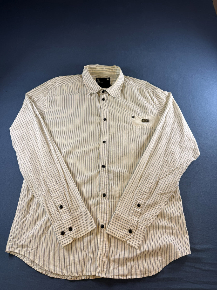 G-Star Blouse wit gestreept