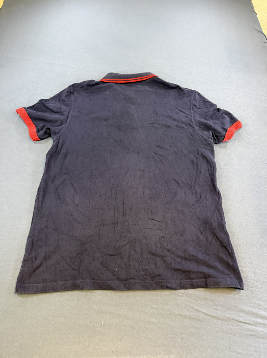 Blauwe Fred Perry polo (poloshirt) maat XL - rode twin-tipped kraag