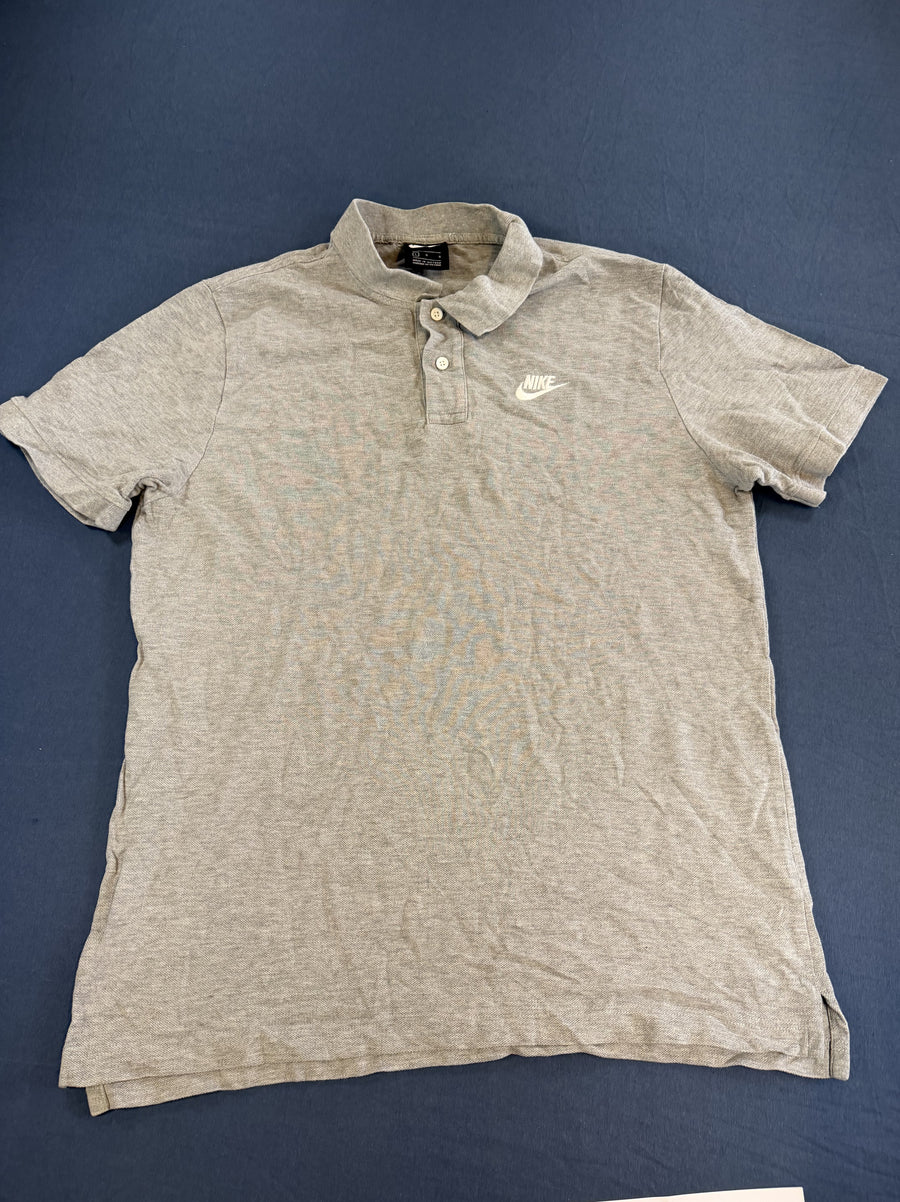 Grijze Nike polo (poloshirt), maat L