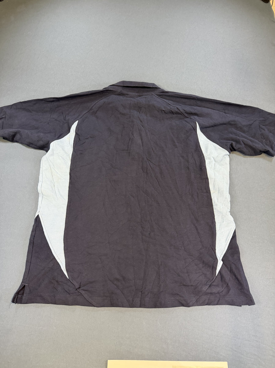Blauw Umbro sportpolo (trainingsshirt met zijpanelen), maat XL