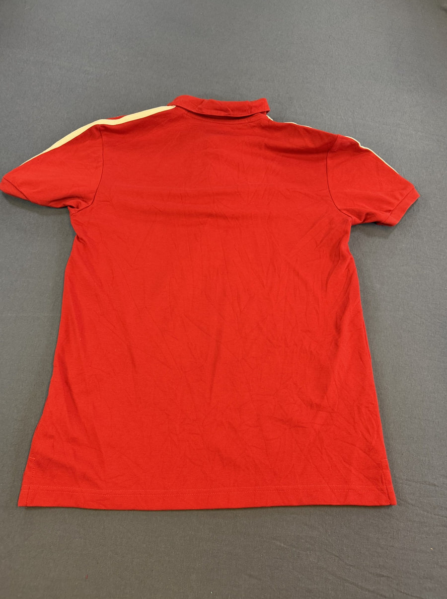 Grijze adidas Arsenal piqué-top, maat S (polo / sportshirt met 3-stripes)