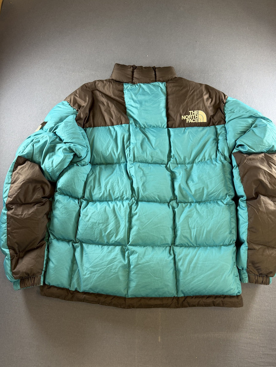 Blauwe The North Face jas, maat M (puffer jack / gewatteerde winterjas)