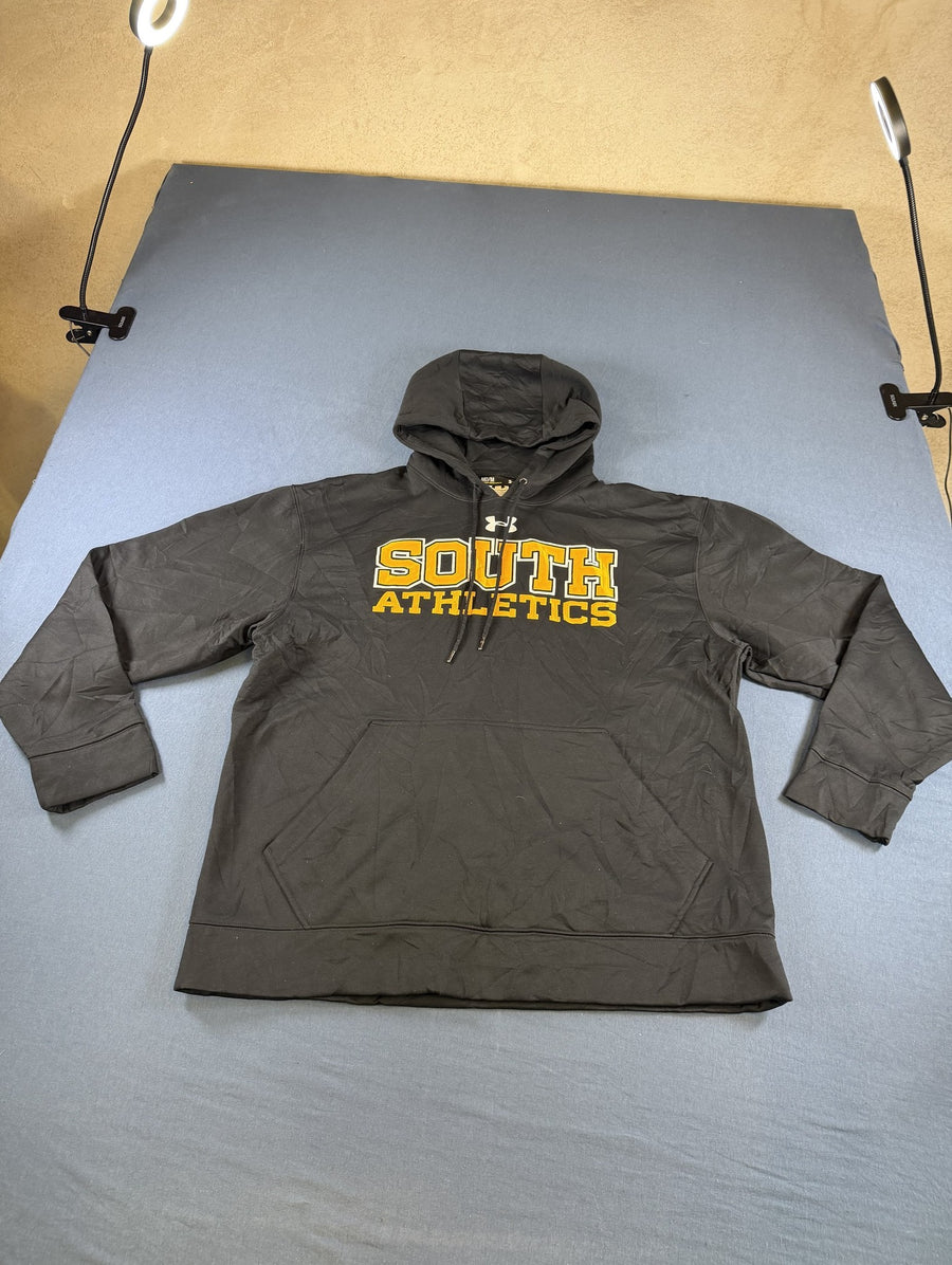 Zwart Under Armour sweater (hoodie/fleecevest), heren maat M, oversized silhouet