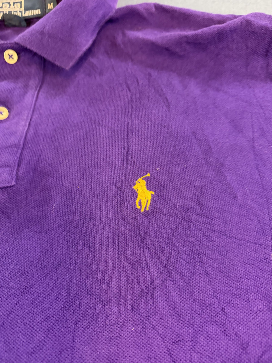 Paarse Polo Ralph Lauren poloshirt (piqué-polo / golfshirt), maat M