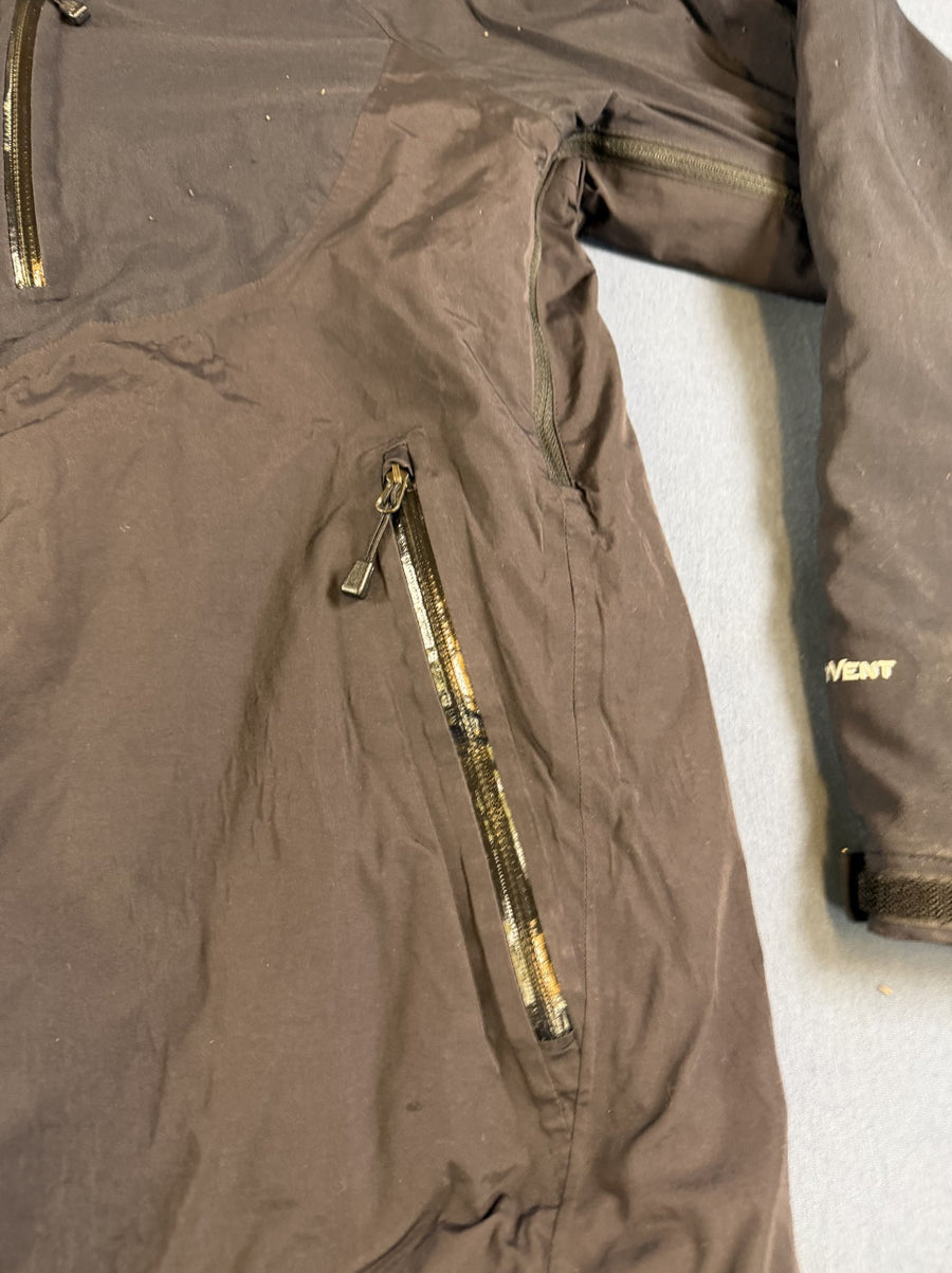 Zwarte The North Face HyVent jas heren maat M (gewatteerde winterjas / outdoorjas)