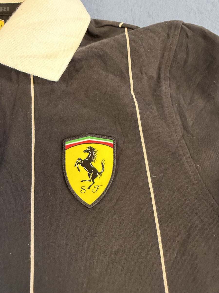 Zwarte Puma Scuderia Ferrari polo (poloshirt) heren, maat S