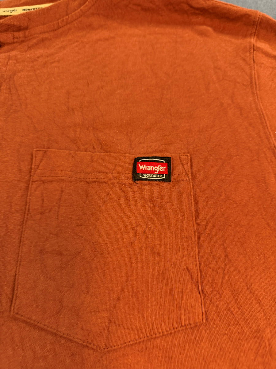 Wrangler T-shirt oranje