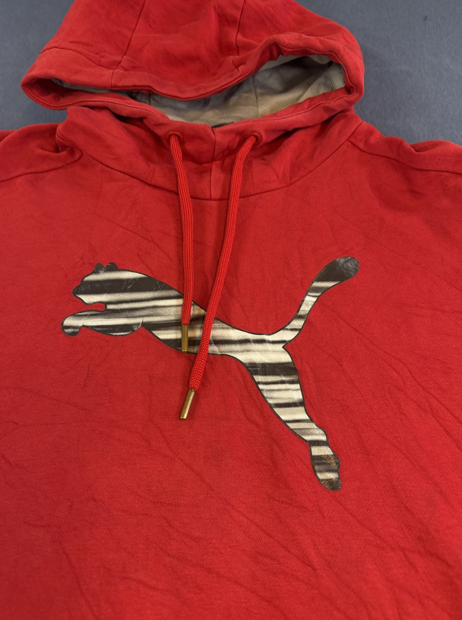 Rood Puma sweatshirt met logo (hoodie/trui), maat M