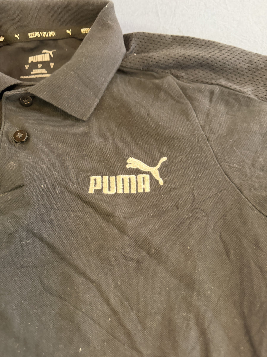 Zwart sportshirt van Puma (polo), maat S