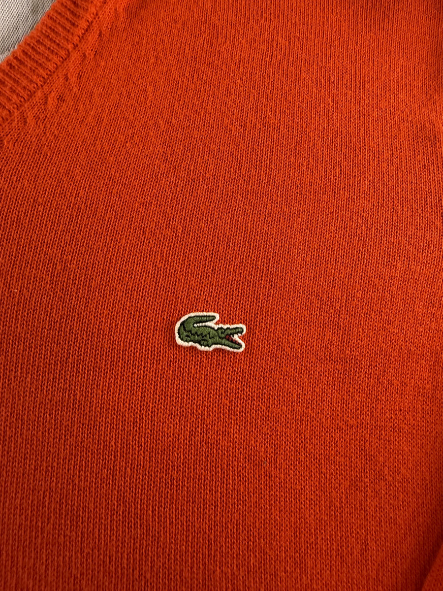 Lacoste trui oranje maat M V-hals
