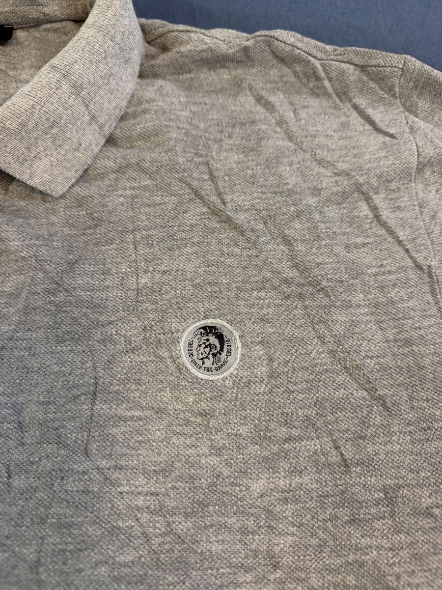 Grijze Diesel polo (poloshirt), maat XXL