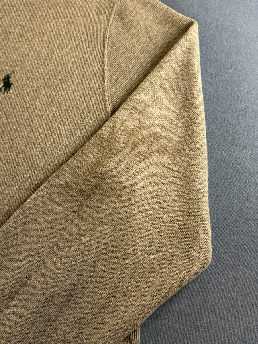 Polo Ralph Lauren trui grijs heren maat L katoen sweater sweatshirt pullover hoodie