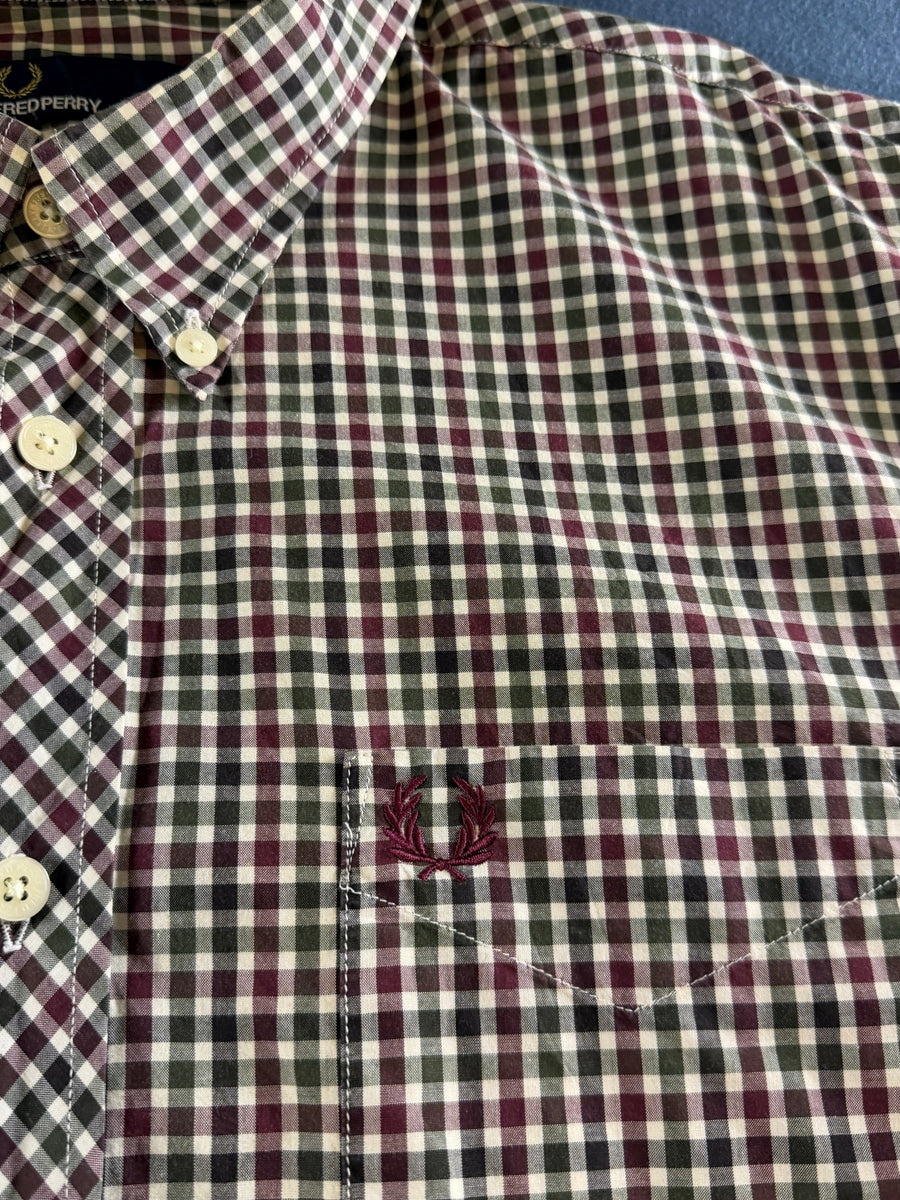Fred Perry Blouse meerkleurig geruit