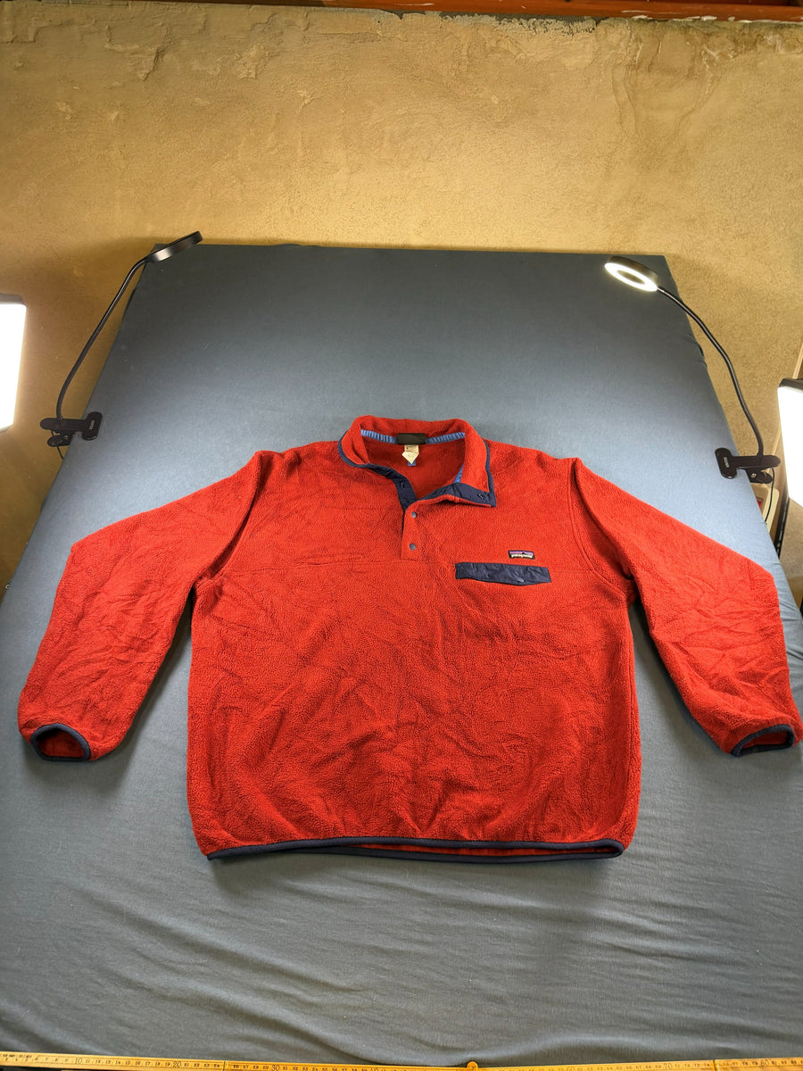 Patagonia Synchilla Snap-T trui rood heren maat L sweater sweatshirt pullover hoodie